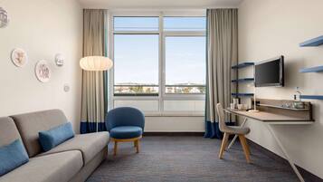 Blendingsgardiner, lydisolert, strykejern/-brett og wi-fi (inkludert)