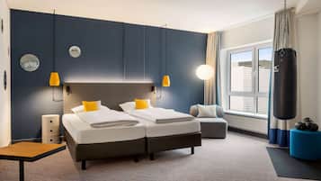 Lounge | 低過敏寢具、書桌、筆電工作空間、遮光布/窗簾