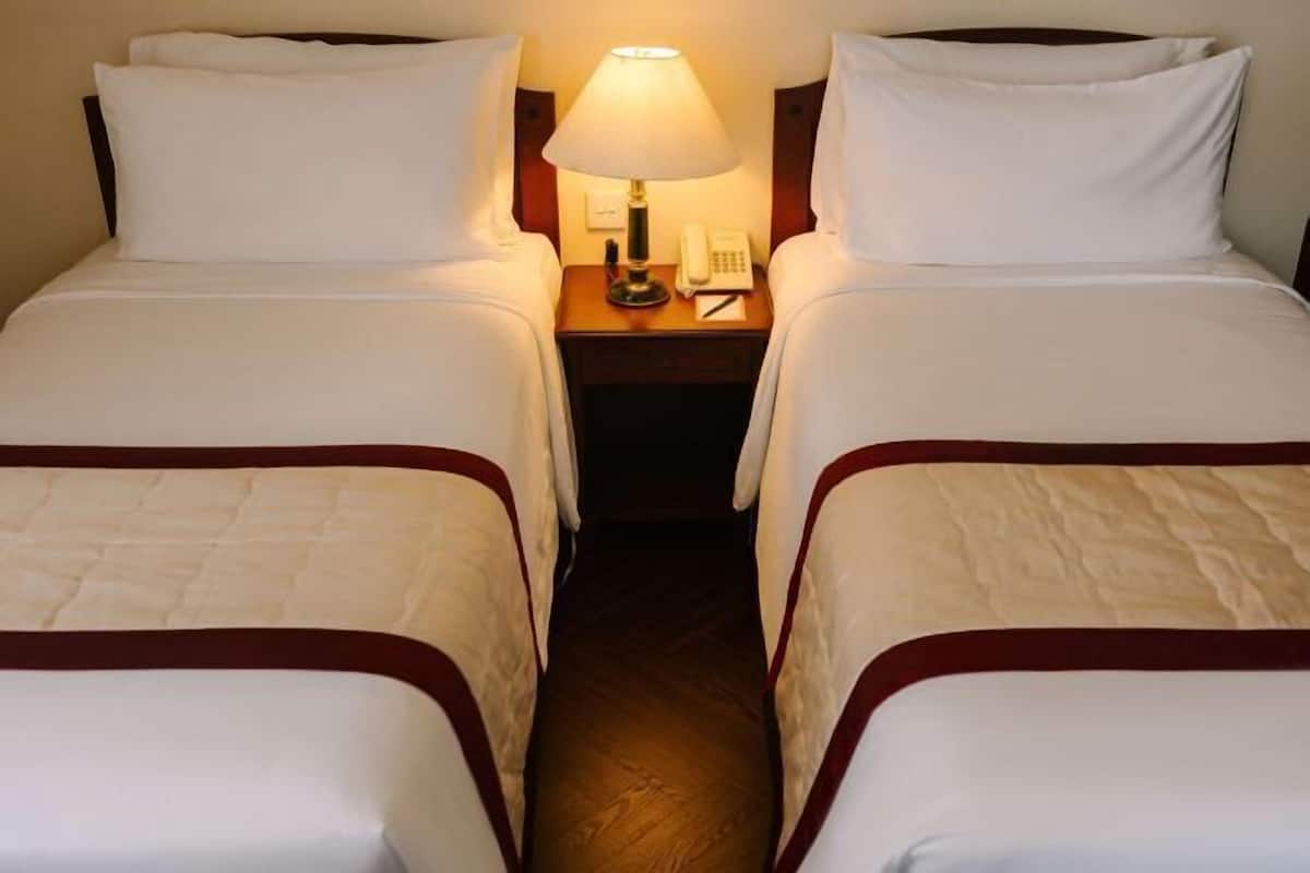 Minibar, safe på rommet, skrivebord og blendingsgardiner