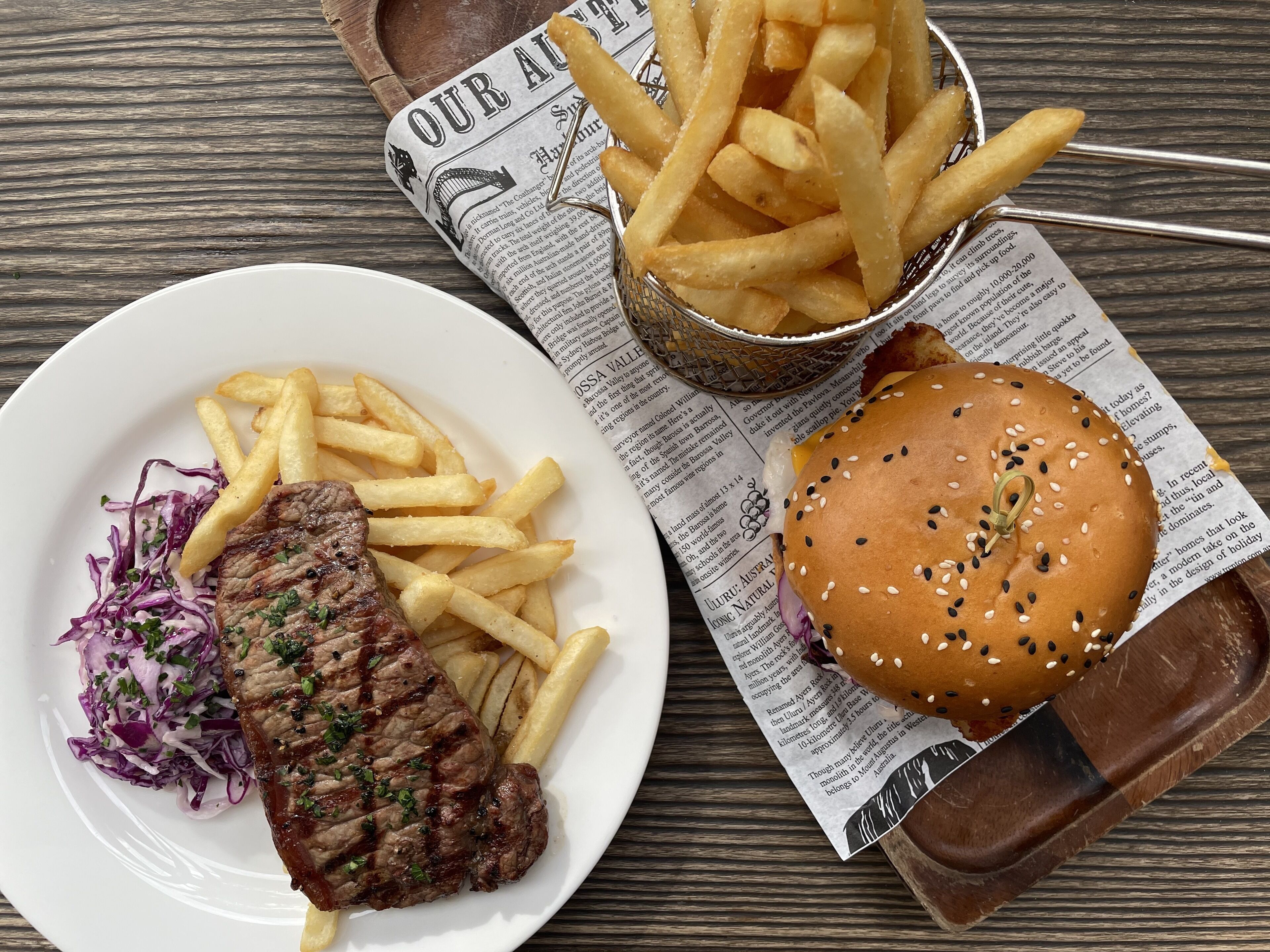 serves lunch and dinner