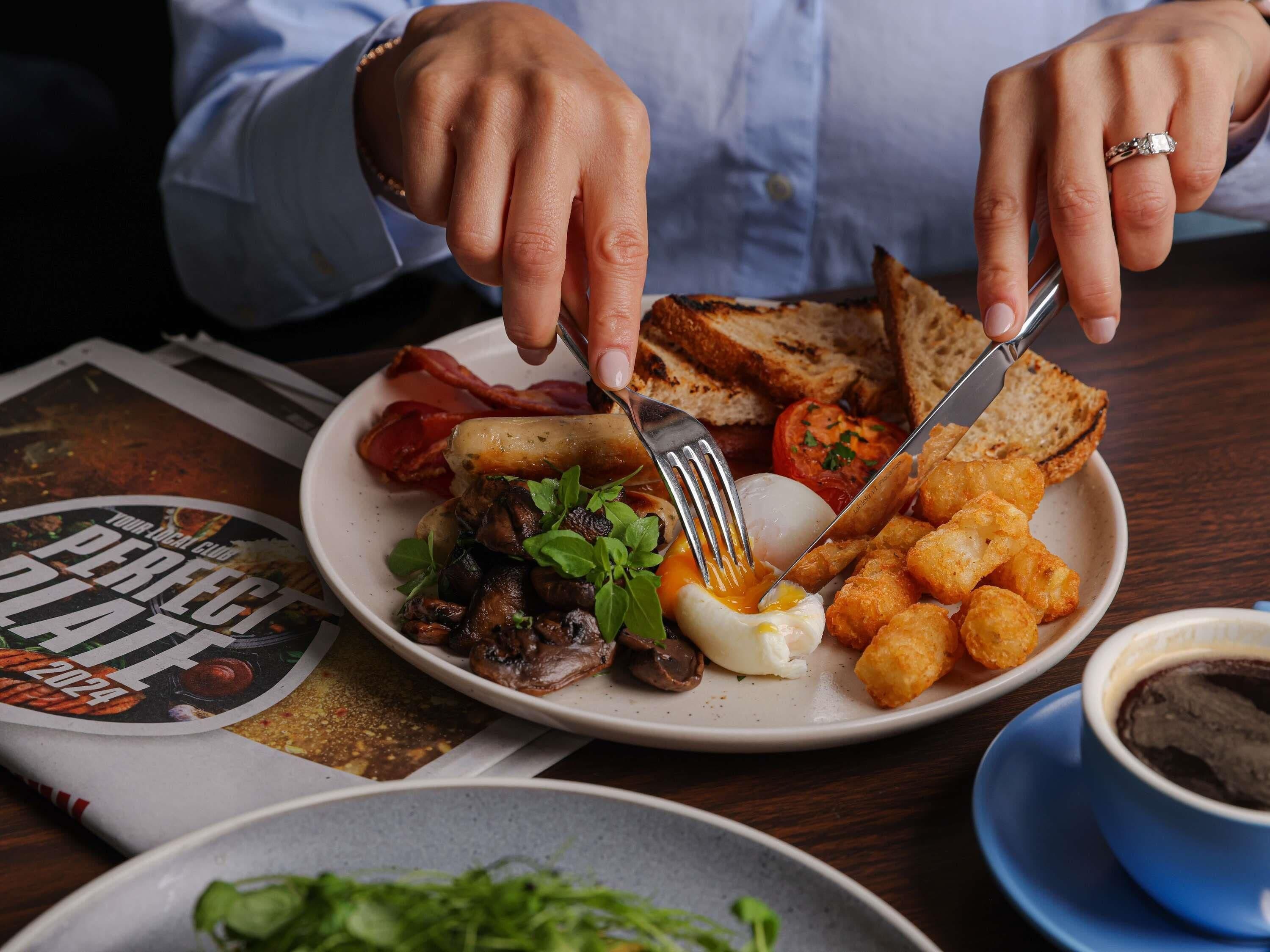 Daily cooked-to-order breakfast for a fee