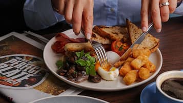 Daily cooked-to-order breakfast for a fee
