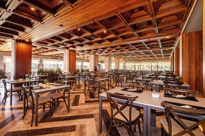 Lunch served, Regional cuisine, pool views 