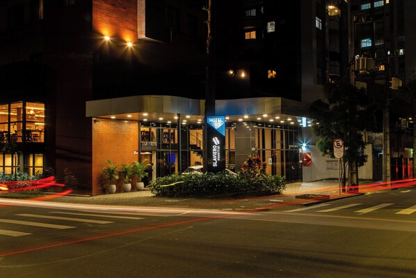 Front of property – evening/night