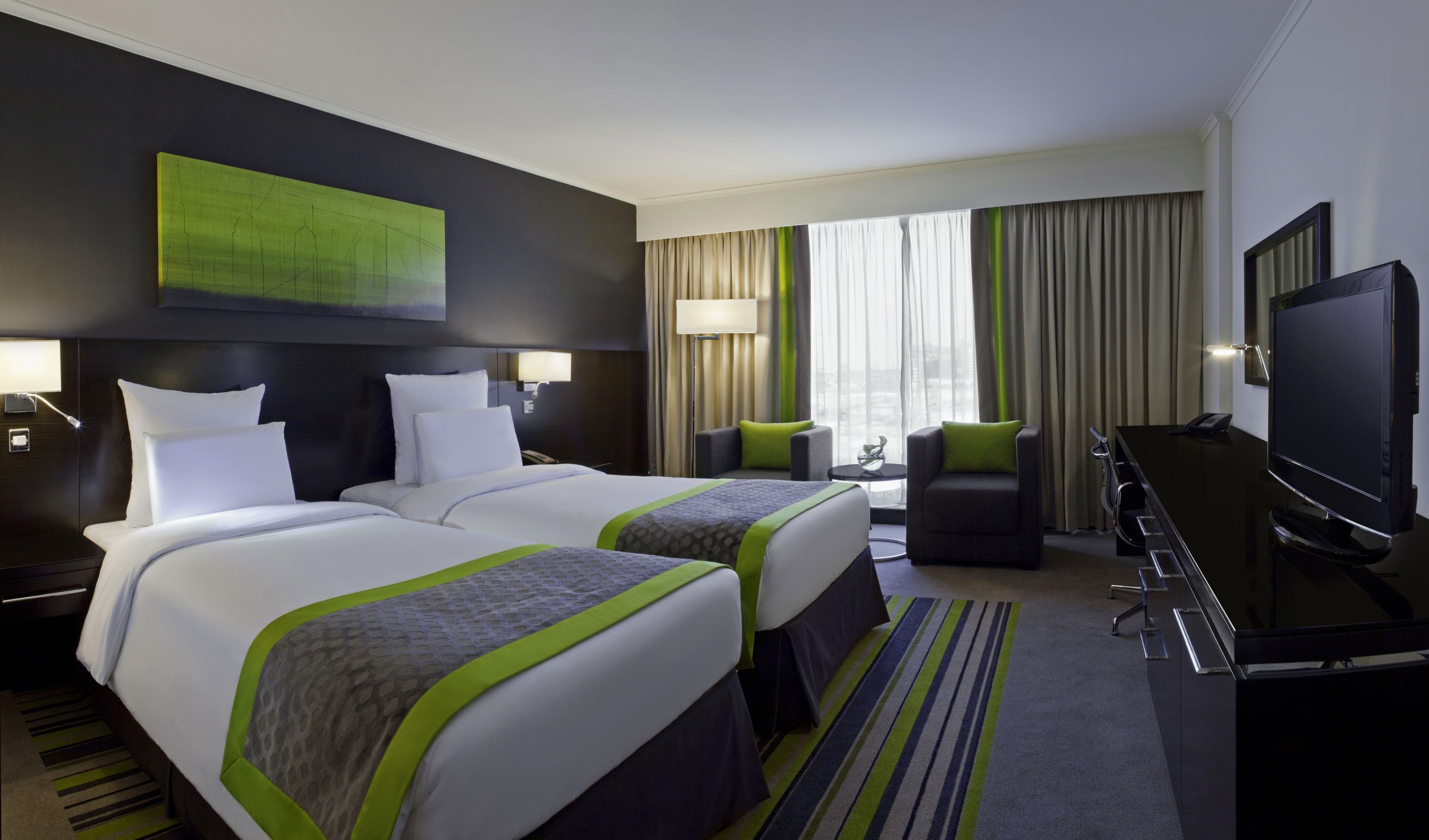 superior twin room, 2 single beds | bathroom | deep-soaking bathtub, designer toiletries, hair dryer, bathrobes