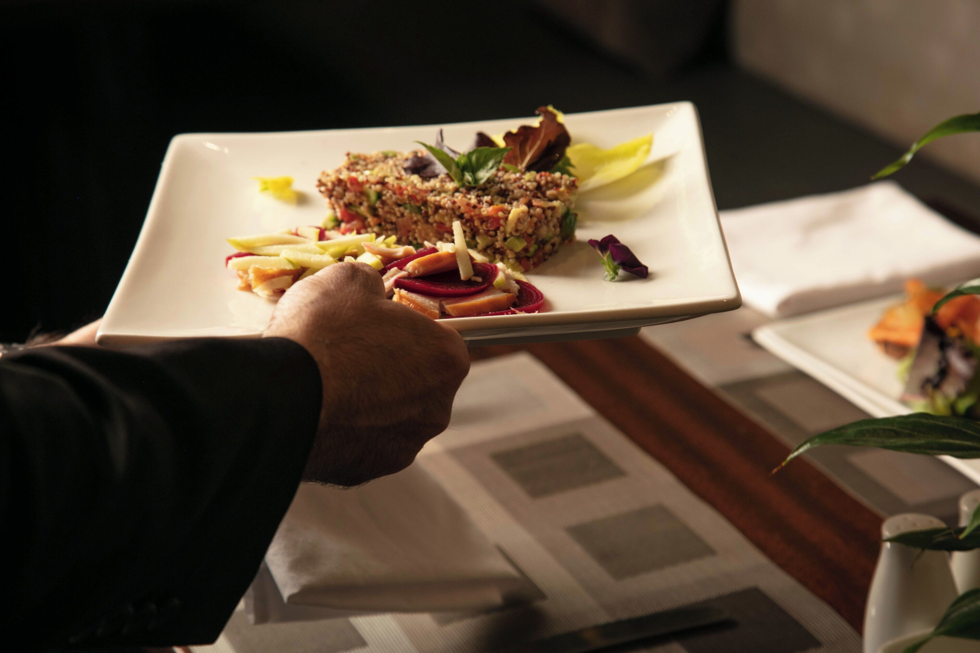 breakfast, lunch, dinner served; french cuisine