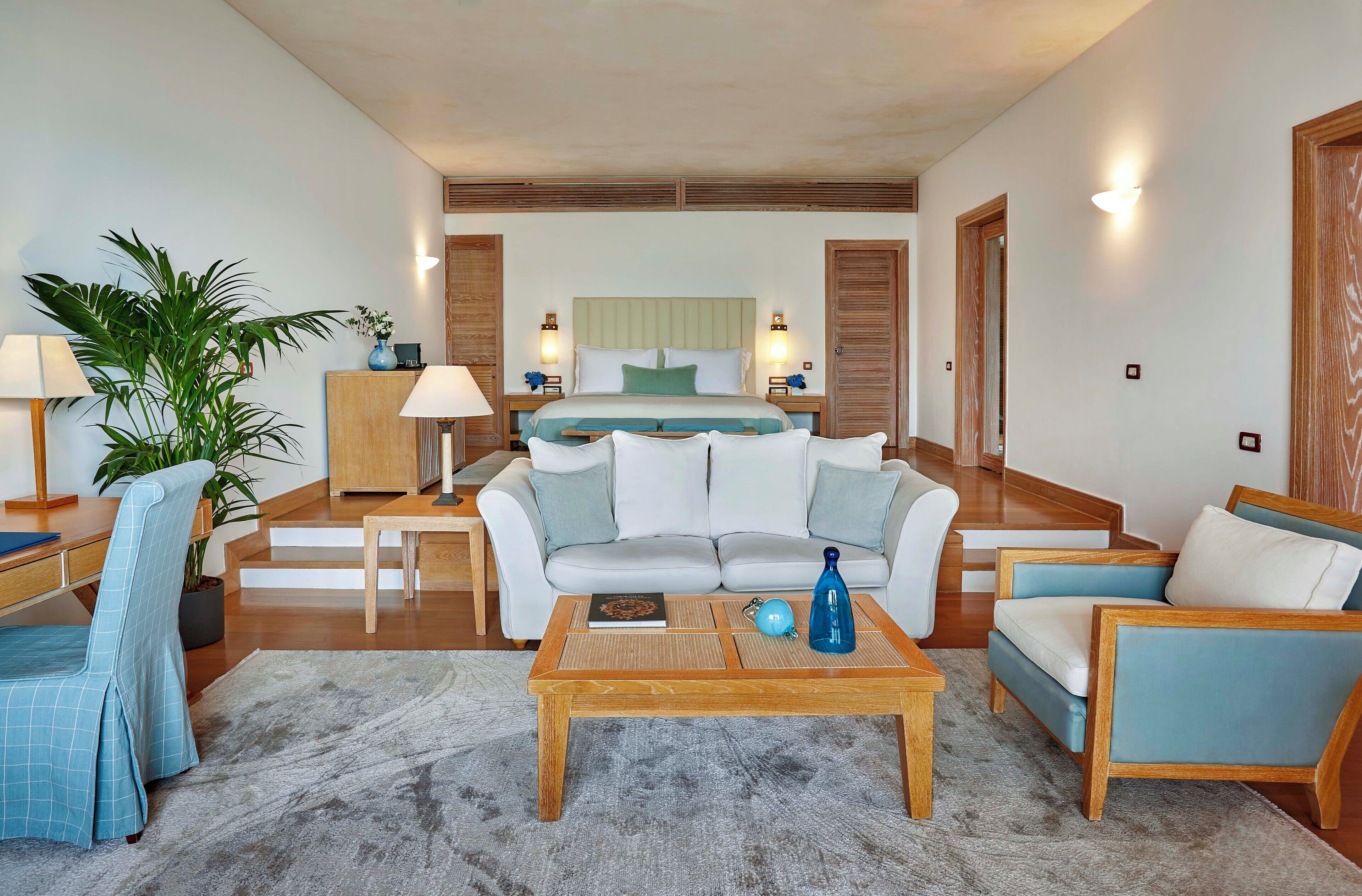 suite (mediterranean) | living area | 32-inch plasma tv with satellite channels, tv