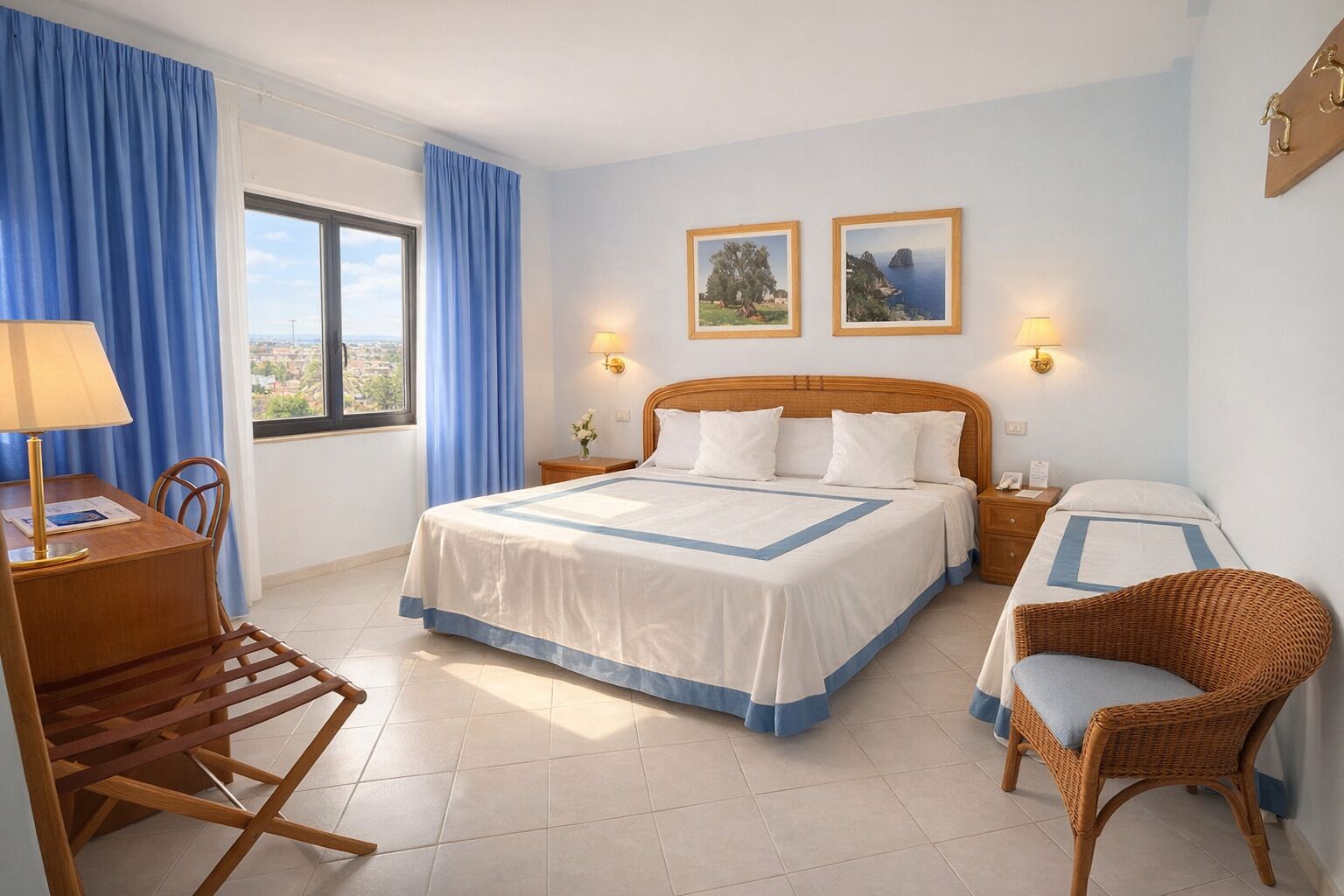 Minibar, in-room safe, desk, blackout curtains