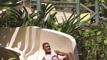 4 outdoor pools, open 7:00 AM to 7:00 PM, free cabanas, pool umbrellas