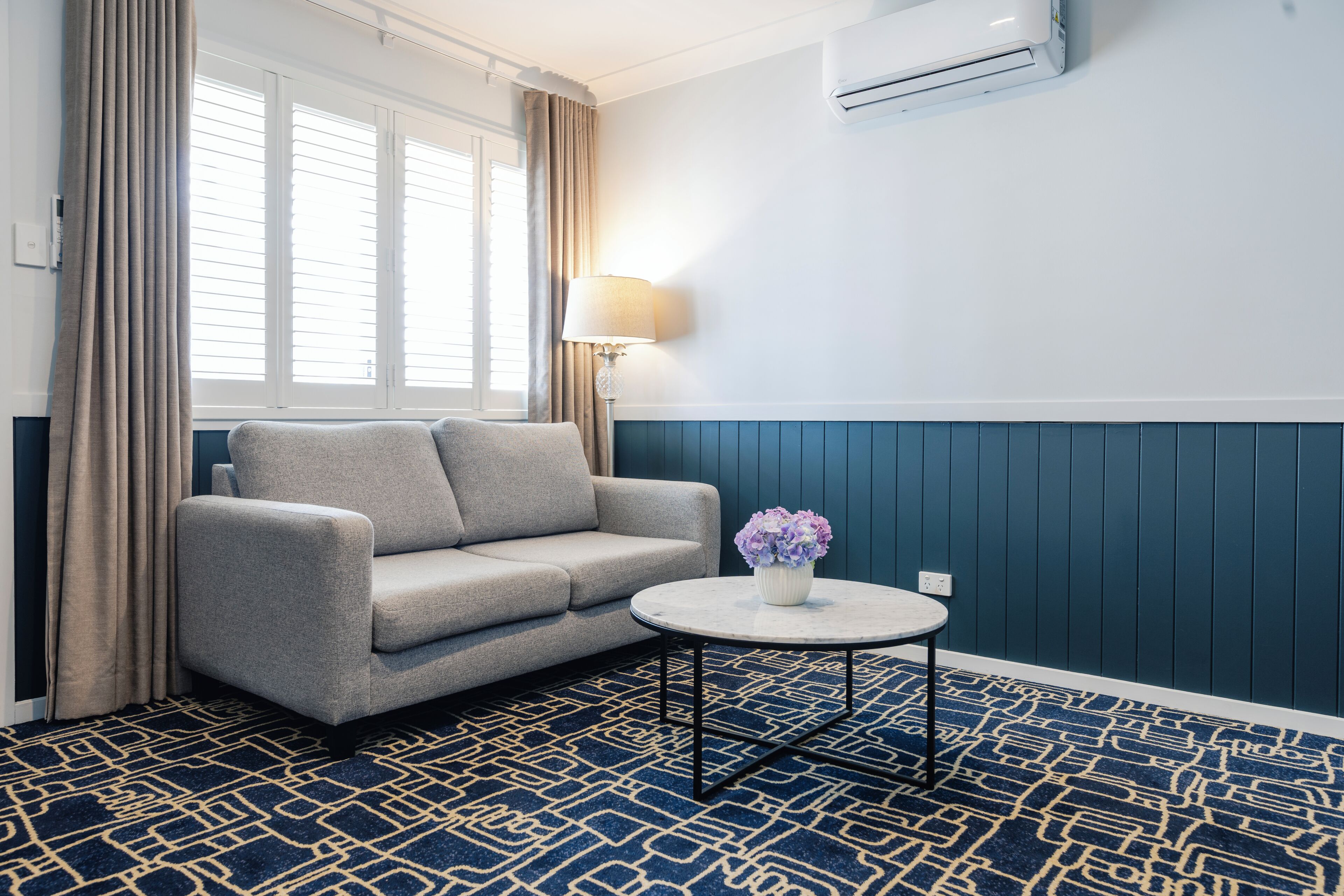 Superior One Bedroom Apartment | Living area | 50-inch TV with cable channels, Netflix, streaming services
