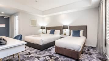 Family Suite | Desk, laptop workspace, soundproofing, iron/ironing board