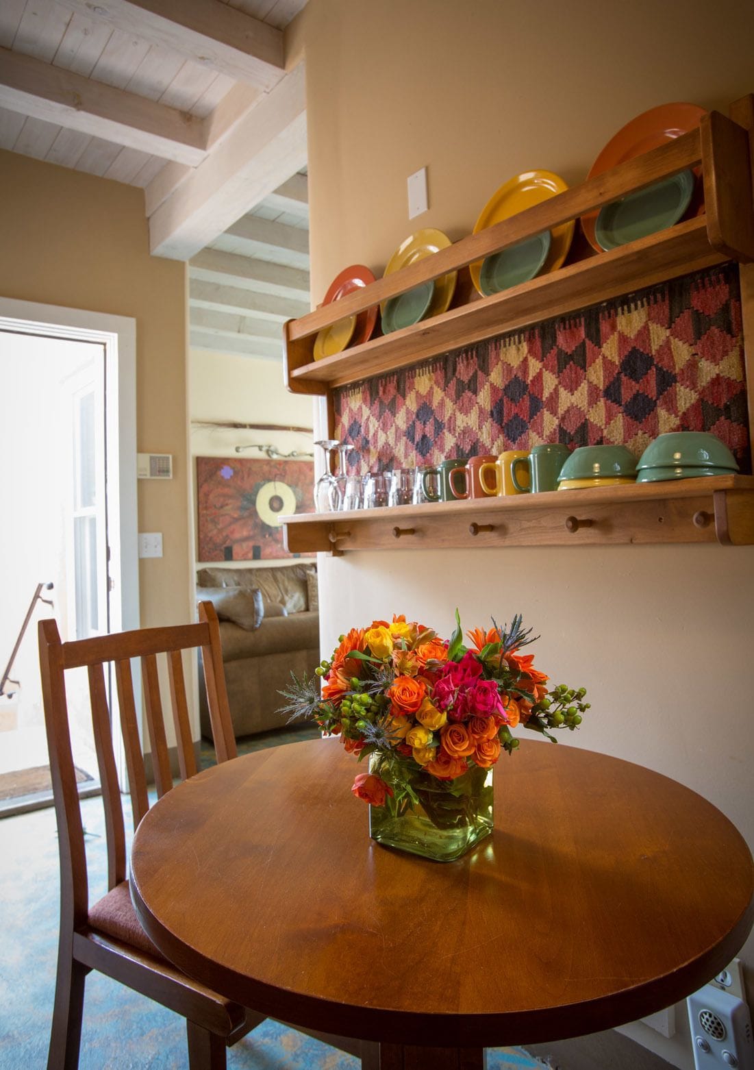 superior room, fireplace | in-room dining