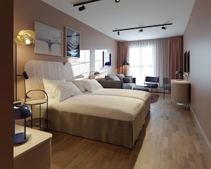 Minibar, in-room safe, desk, blackout drapes - Scandic Grand Marina (Helsinki)