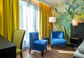 In-room safe, desk, blackout curtains, iron/ironing board