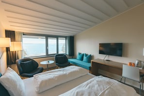 Habitación doble superior, 1 cama King size, para no fumadores | Ropa de cama hipoalergénica y escritorio