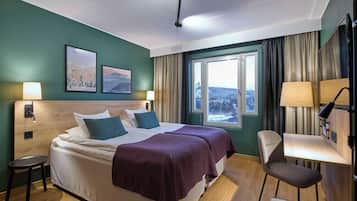 Familjerum | Skrivbord, strykjÀrn/strykbrÀda, gratis barnsÀngar och gratis wi-fi