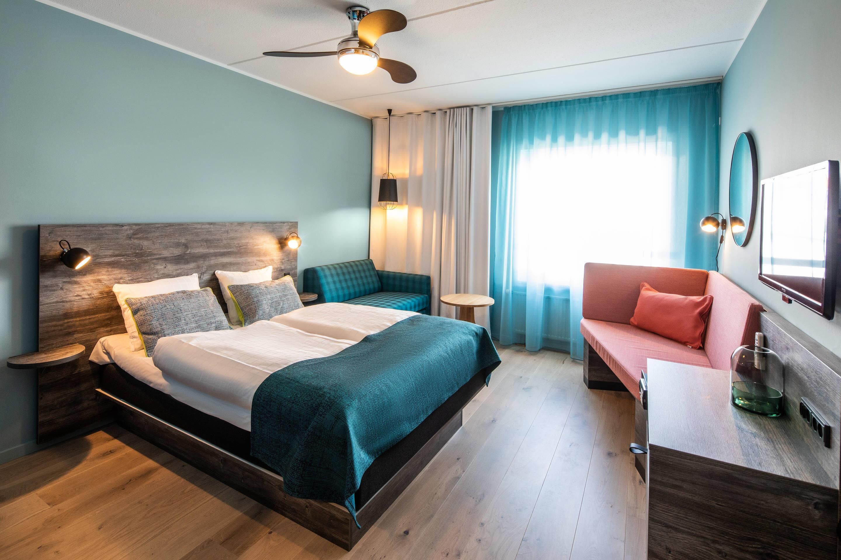 In-room safe, blackout drapes, iron/ironing board, cribs/infant beds