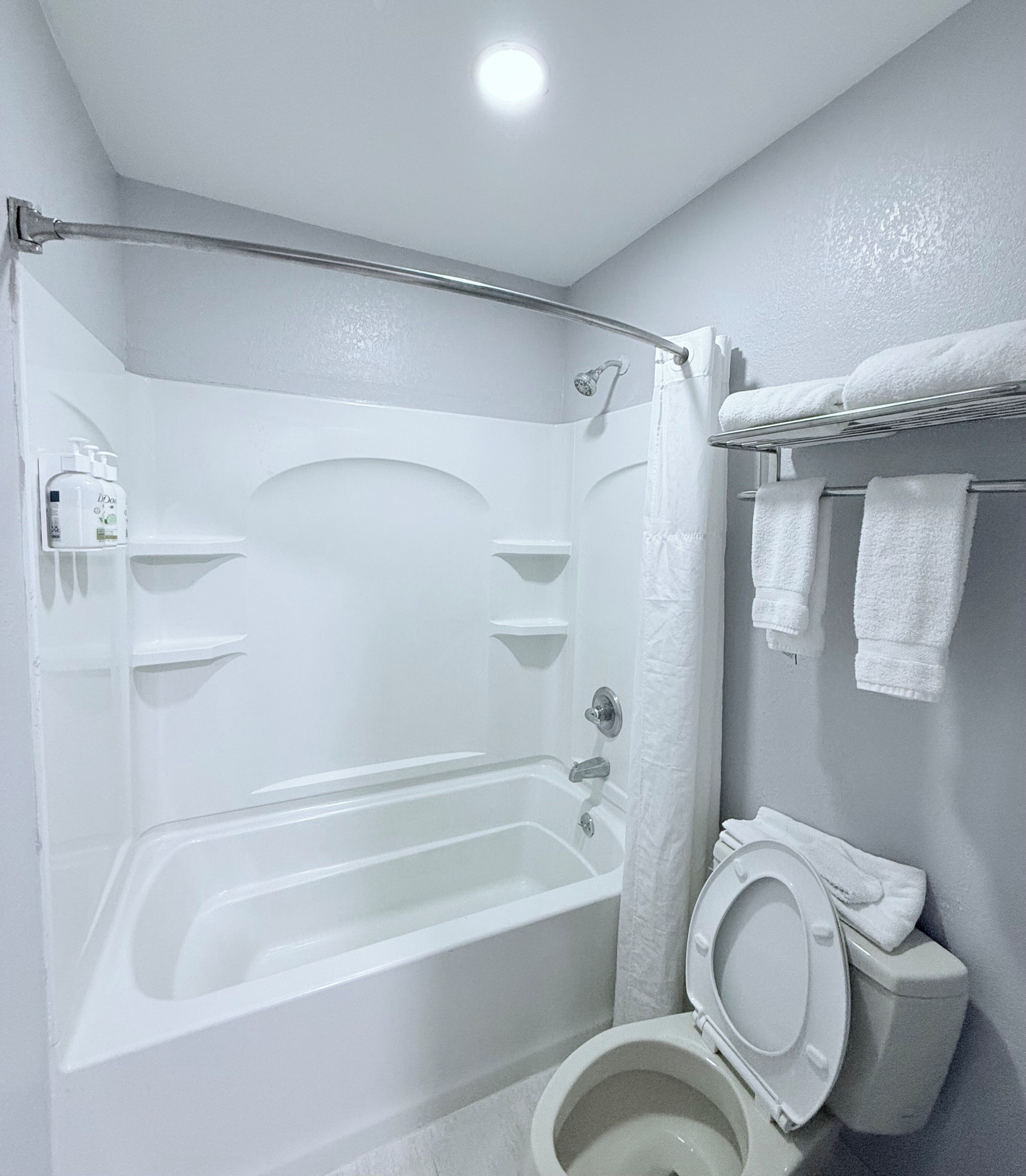 Free toiletries, hair dryer, towels