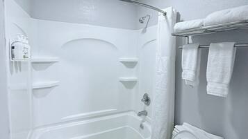 Free toiletries, hair dryer, towels