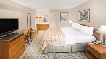 Desk, free WiFi, bed sheets