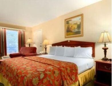 Pillow-top beds, desk, blackout curtains, iron/ironing board