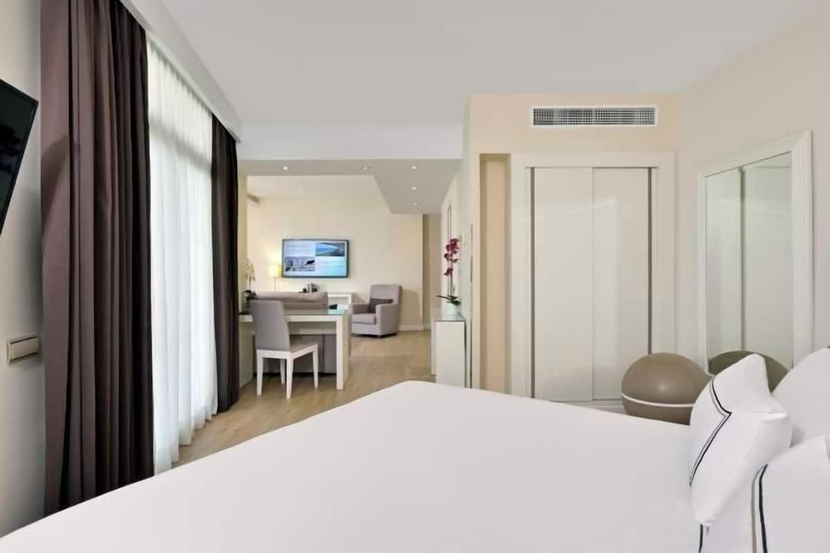 Minibar, desk, blackout drapes, free WiFi