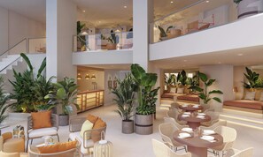 8 restaurants servant le déjeuner et le dîner, plats Cuisine italienne