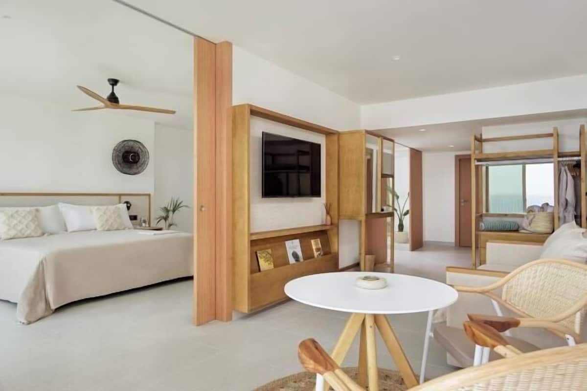 1 dormitorio y ropa de cama de alta calidad