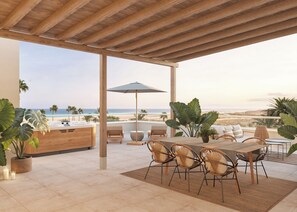 The Reserve Suite Penthouse Ocean Front Horizon | 1 多间卧室、高档床上用品、迷你吧（备有免费物品）、客房内保险箱