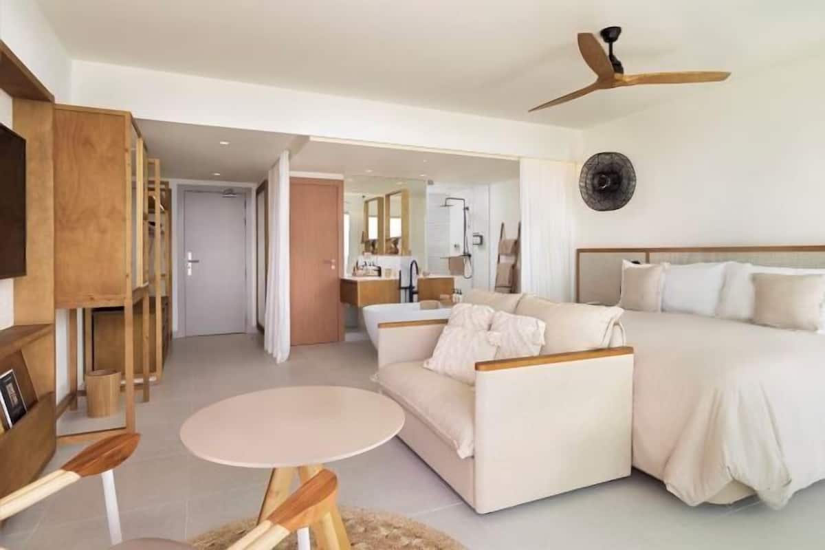 1 dormitorio y ropa de cama de alta calidad