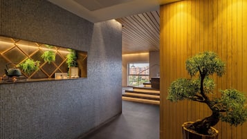 Behandlingsrum til par, sauna, boblebad, dampbad