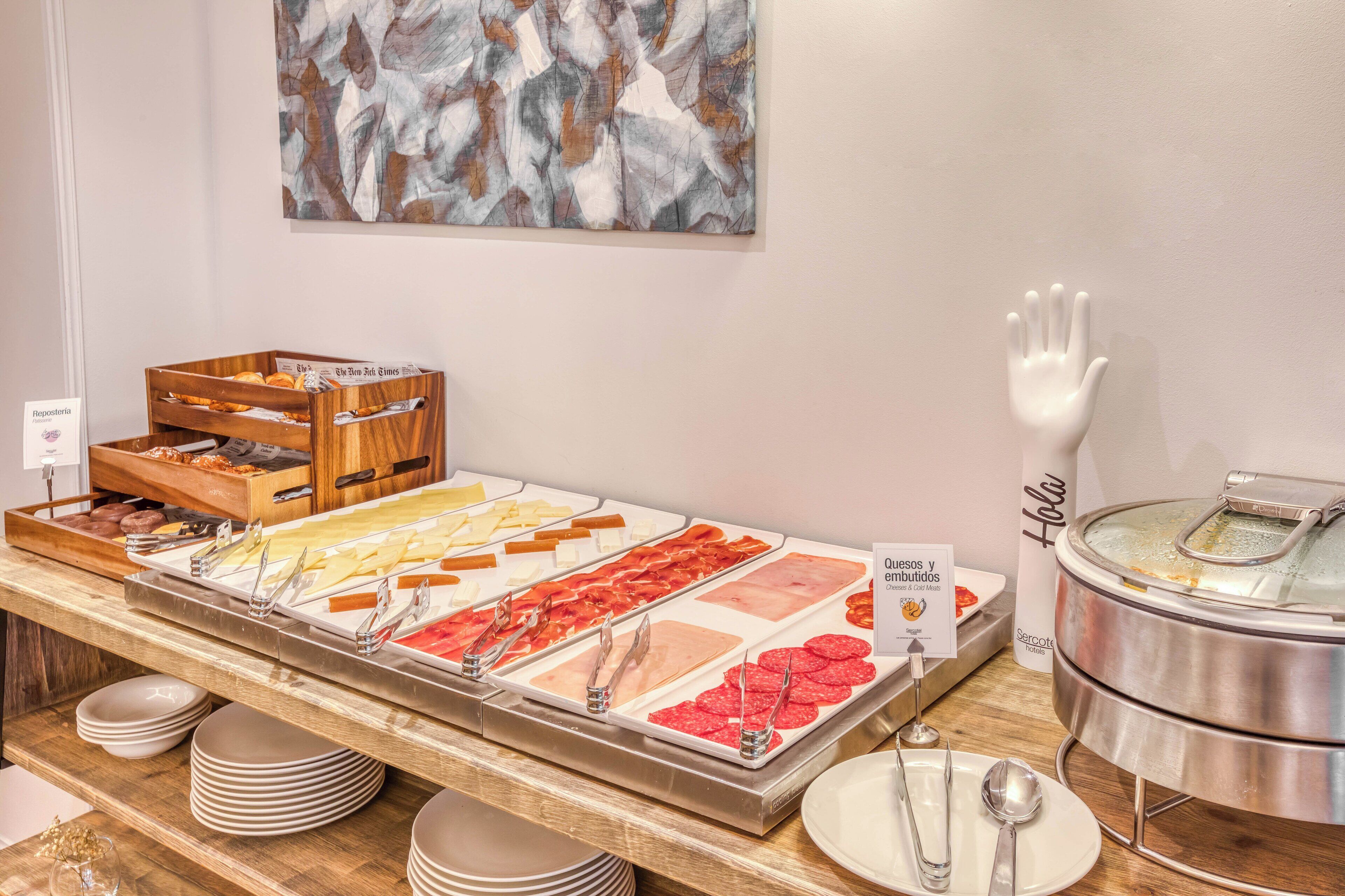 daily buffet breakfast (eur 11.50 per person)