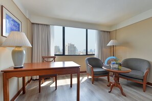 Byutsikt fra overnattingsstedet