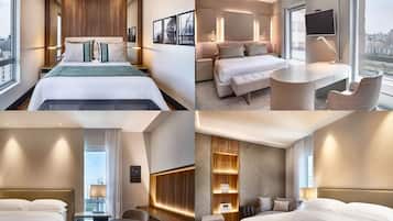 尊榮客房, 1 張特大雙人床 (View, Urban) | 高級寢具、迷你吧、客房內保險箱、布置獨特
