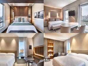 Kamar Premium, 1 Tempat Tidur King | Seprai premium, minibar, dan brankas