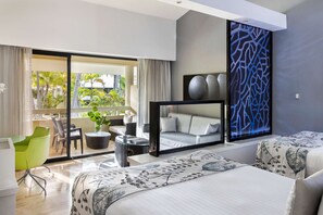 1 slaapkamer, luxe beddengoed, een gratis minibar, een kluis op de kamer