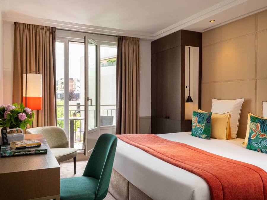 Kamar Double, balkon | Brankas, meja kerja, tirai kedap cahaya, dan kedap suara
