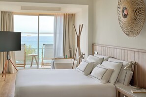 Junior Suite, Sea View (The Level) | Minibar, in-room safe, desk, free WiFi - Meliá Ibiza  - Adults Only (Santa Eulalia del Rio)