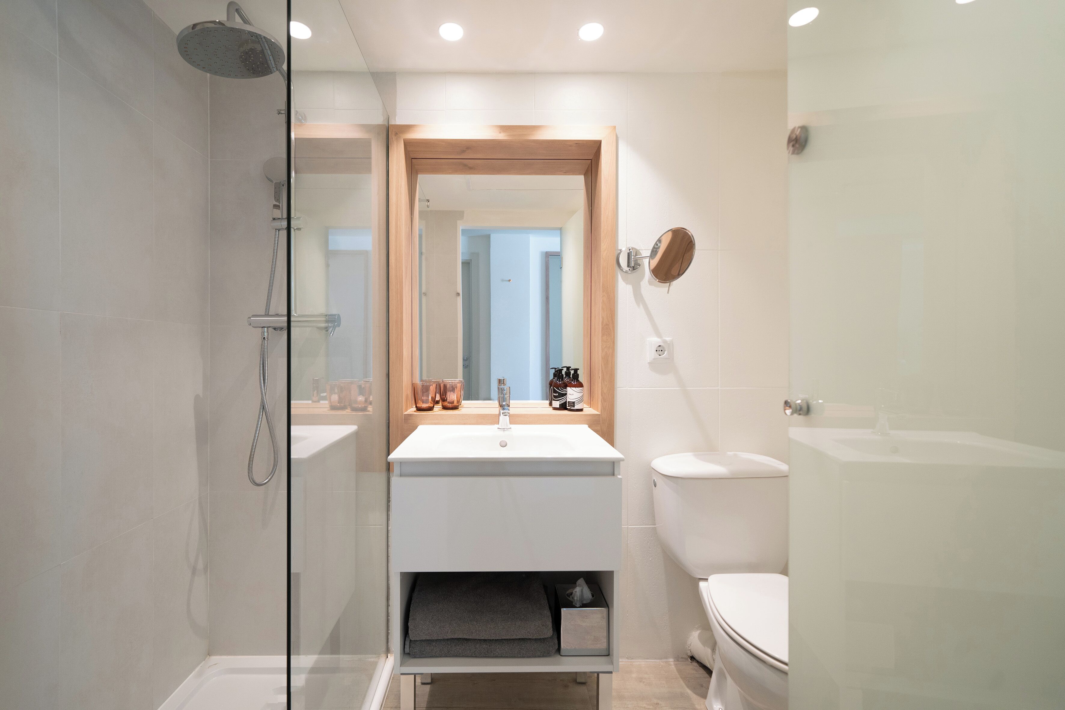 free toiletries, hair dryer, towels, soap