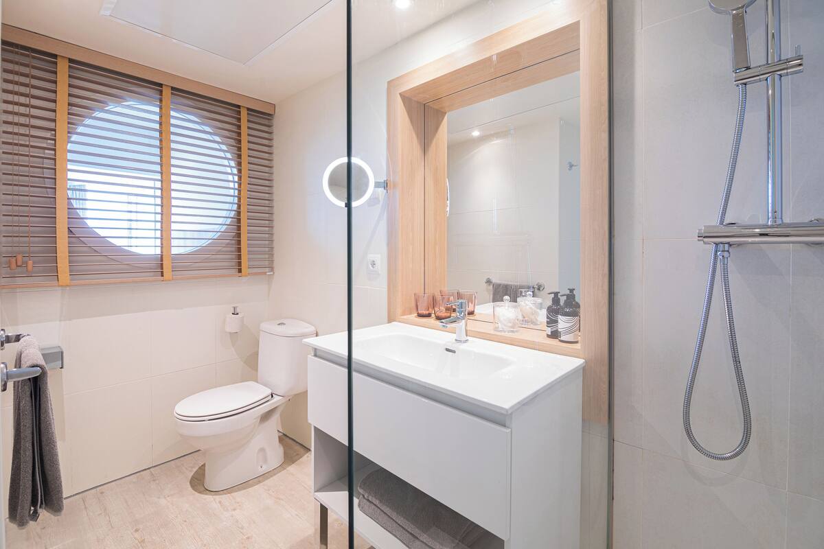 free toiletries, hair dryer, towels, soap