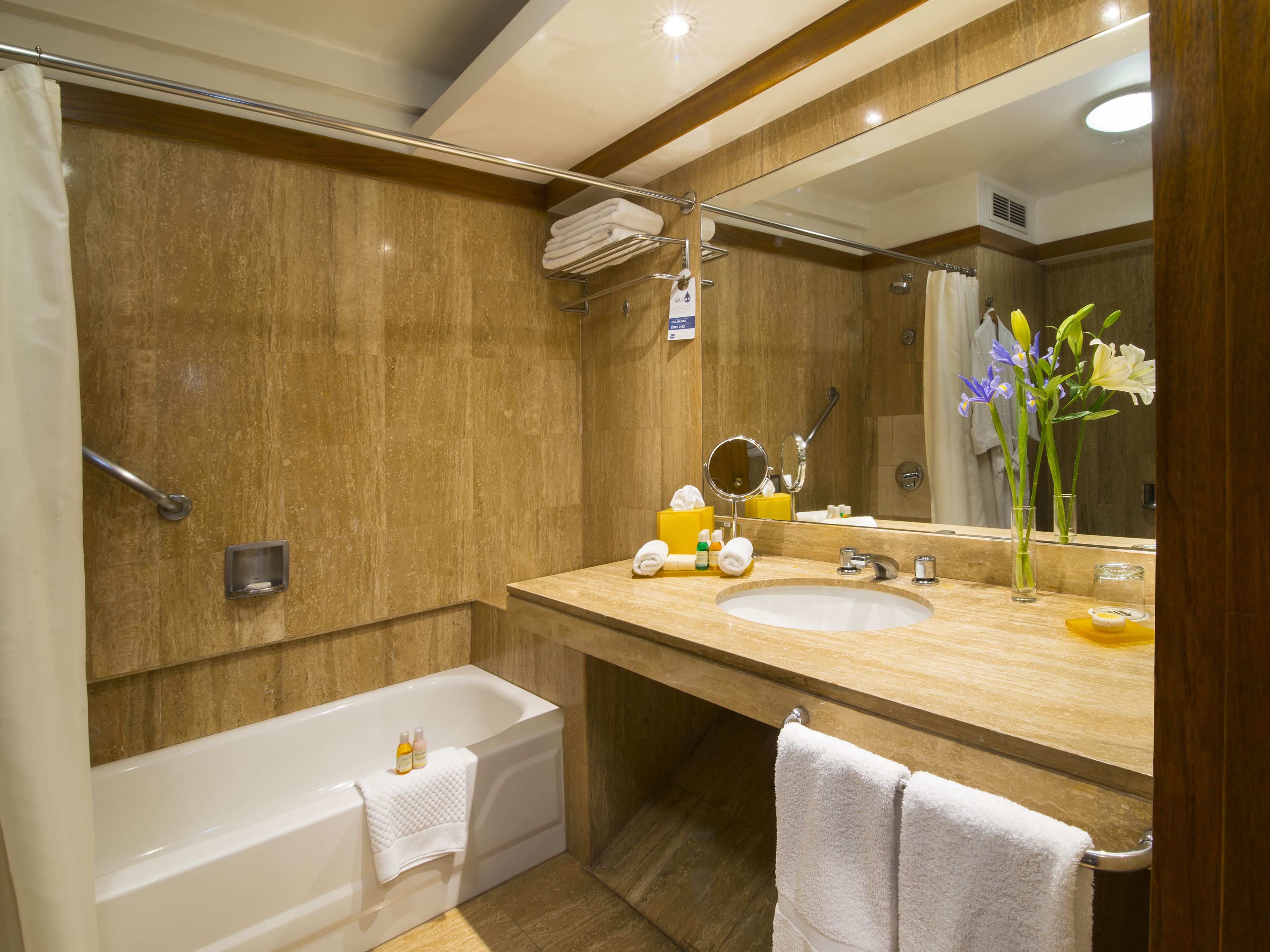 free toiletries, hair dryer, towels, soap