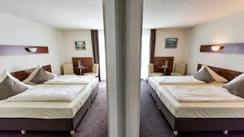 In-room safe, iron/ironing board, cots/infant beds, free WiFi