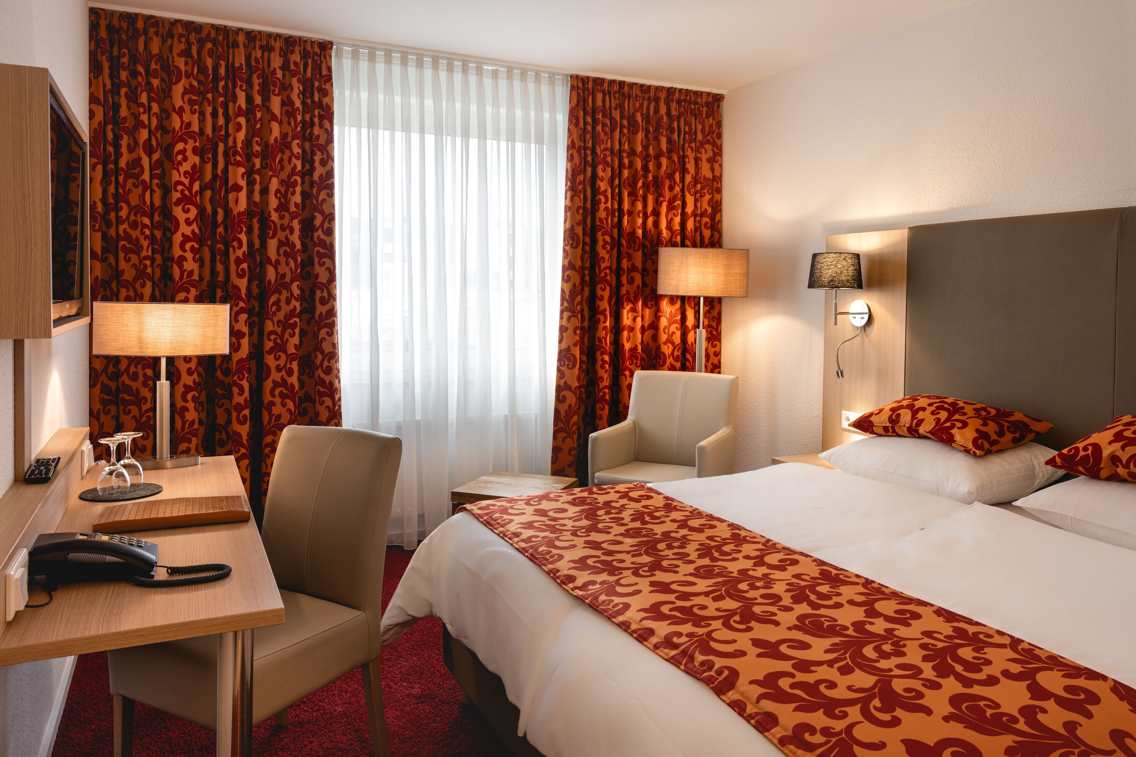 Comfort Double Room | Desk, laptop workspace, blackout curtains, soundproofing