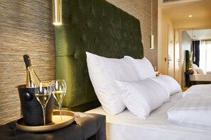 1 dormitori, roba de llit hipoal·lergògena i minibar 
