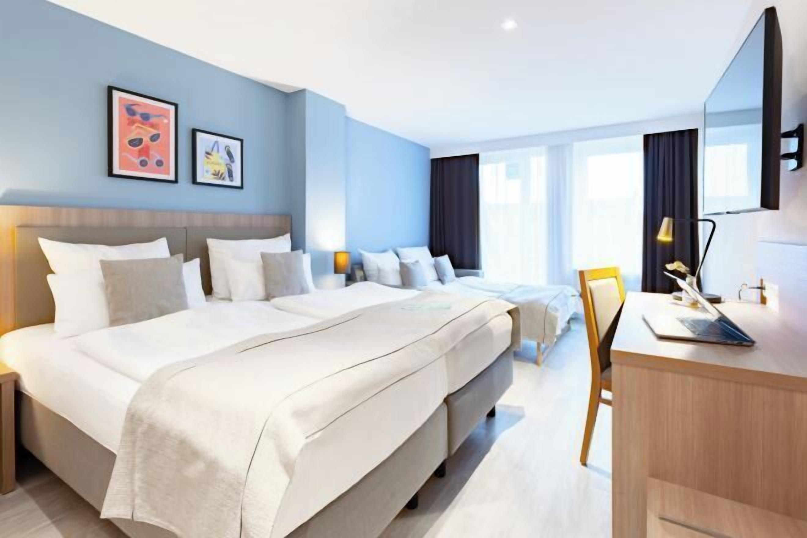 Literie de qualité supérieure, coffres-forts dans les chambres