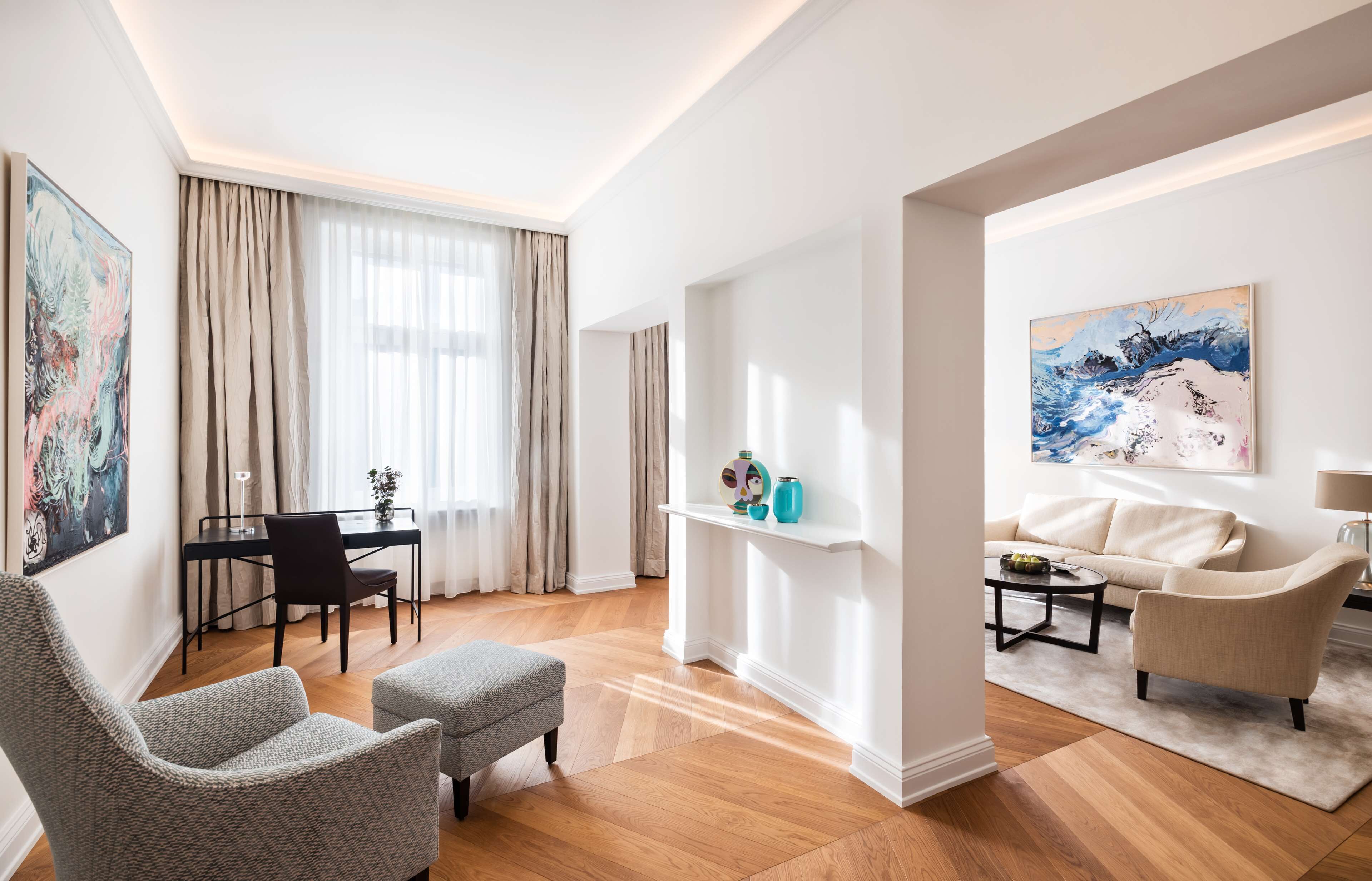 premium bedding, down duvets, minibar, in-room safe