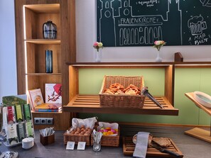 Daily buffet breakfast (EUR 14 per person)