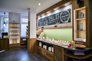 Daily buffet breakfast (EUR 14 per person)