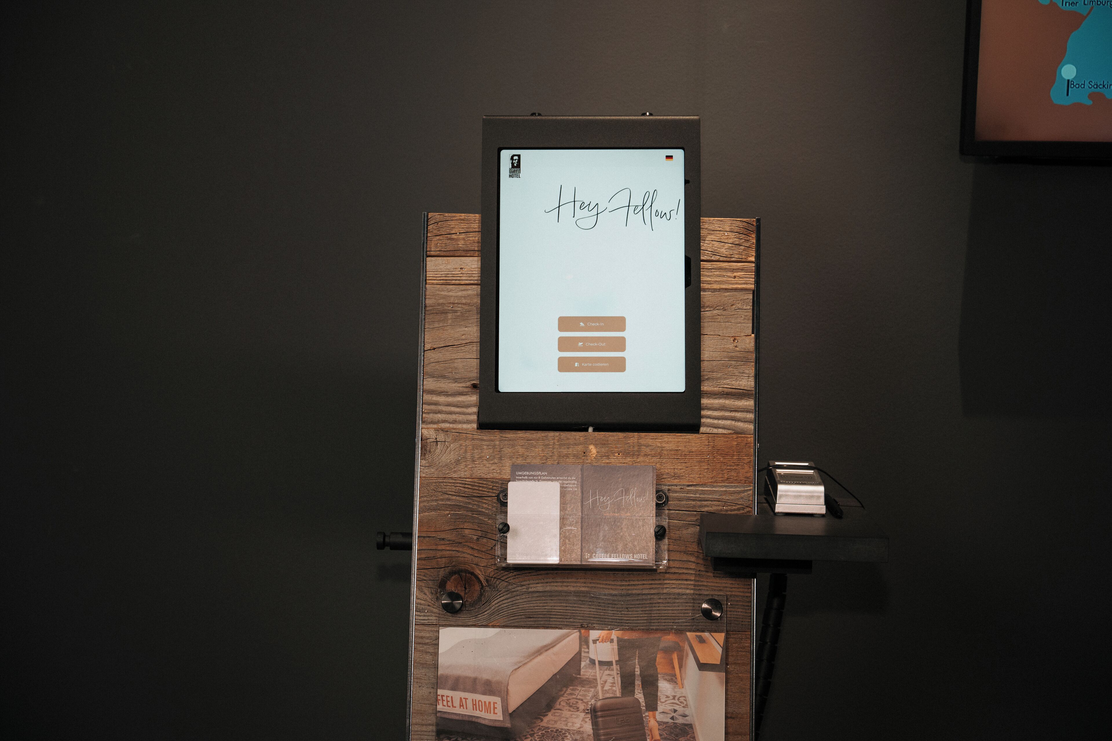 check-in/check-out kiosk