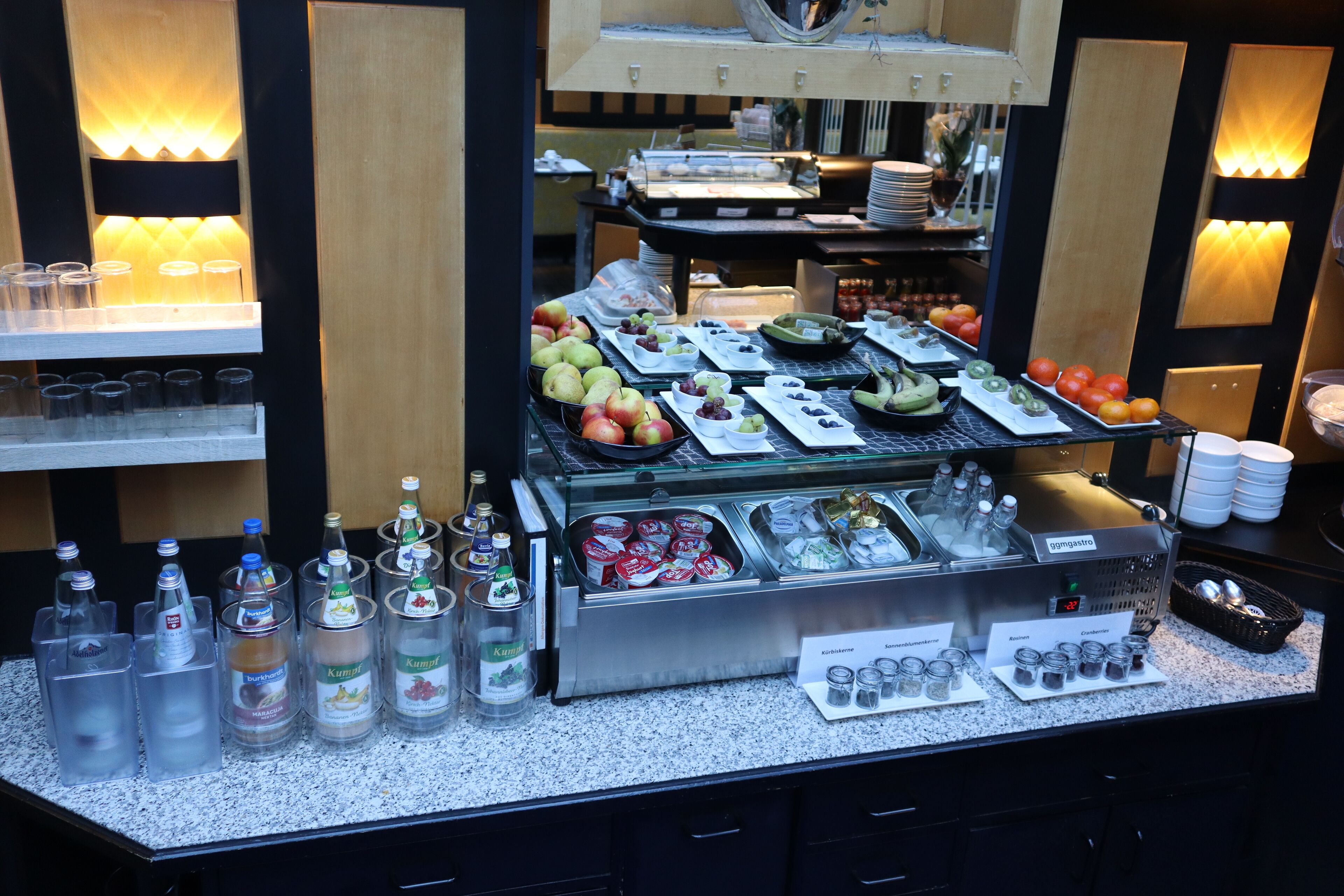 daily buffet breakfast (eur 10 per person)